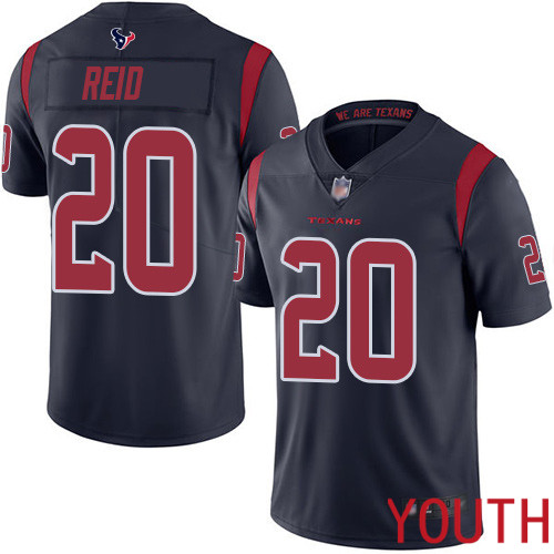 Houston Texans Limited Navy Blue Youth Justin Reid Jersey NFL Football #20 Rush Vapor Untouchable->youth nfl jersey->Youth Jersey